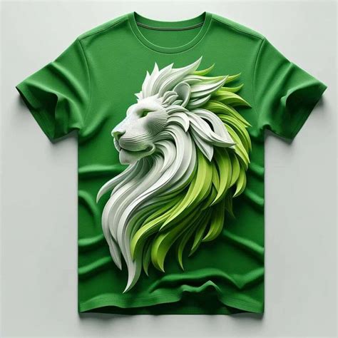 Abstract Roar: 3D Lion T-Shirt – Acquires