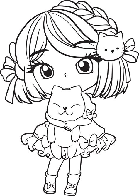 Kawaii Coloring Pages Vector Art, Icons, and Graphics for Free Download