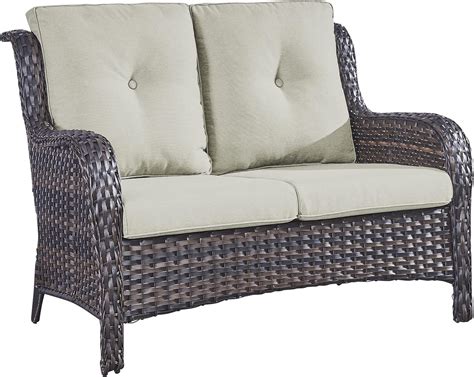 Amazon.com: Belord Outdoor Loveseat Small Patio Furniture 2 Seater Sofa ...