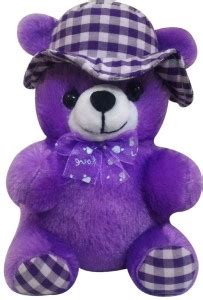 True Star Kids Purple Color Soft Teddy Bear - 30 cm - Kids Purple Color ...