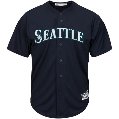 Majestic Seattle Mariners Youth Navy Official Cool Base Jersey