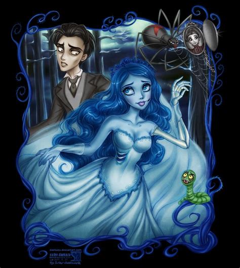 Image result for Tim Burton Corpse Bride Emily and Victor