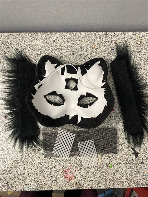 Gear Amazon Therian Mask Kit Therian Cat Mask Felted Mask With Eye Mesh ...