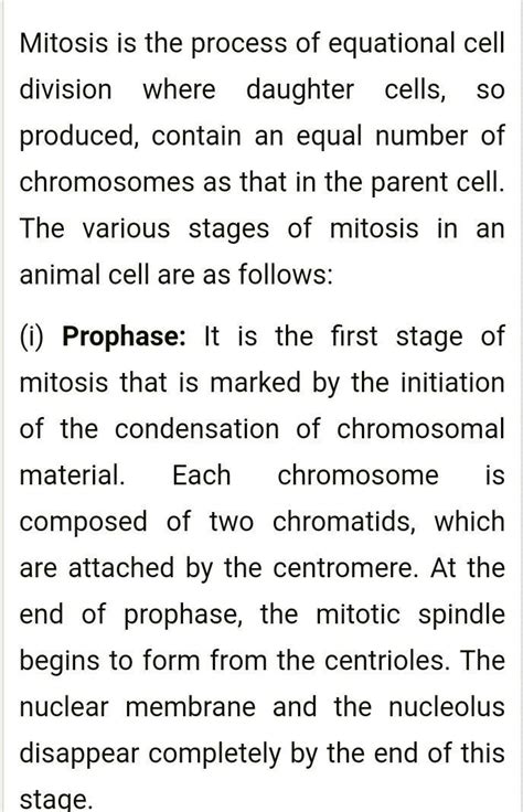 with the help of suitable diagram explain the metosis in detail ...