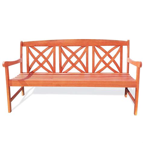 Outdoor Weather Resistant Eucalyptus Wood 5-ft Garden Bench - Walmart.com