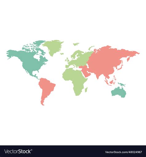 Colored World Continents Outline 的图像结果