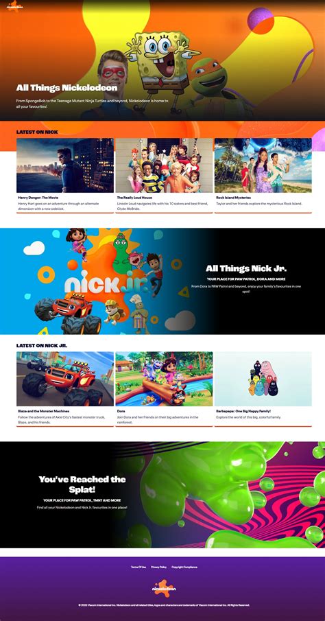 NickALive!: Nickelodeon Refreshes International Websites With New Look
