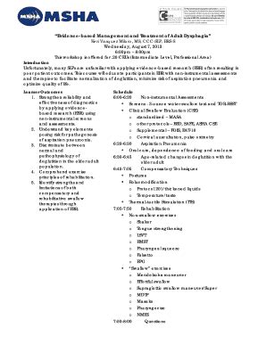 Fillable Online mshahearsay Evidence-based Management and Treatment of ...