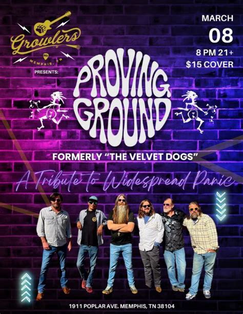A Tribute to Widespread Panic with Proving Ground ( formerly The Velvet ...