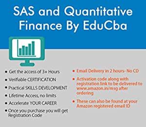 SAS and Quantitative Finance By EduCBA ( Email Delivery in 2 hours - No ...