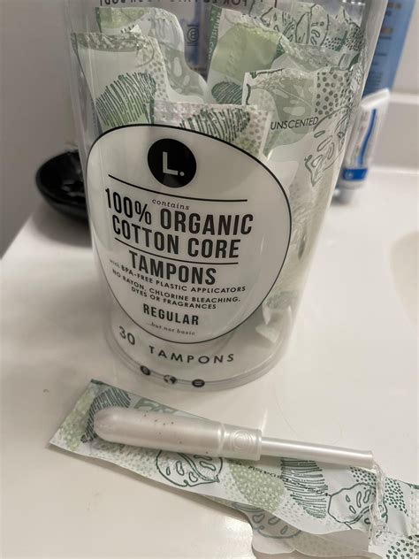 L. Organic Tampons (dirty?) : r/Periods