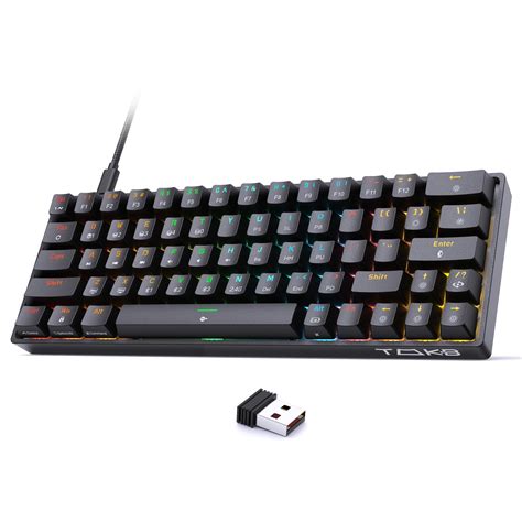 Buy TMKB T63 Wireless 60% Mechanical Gaming Keyboard, Triple Mode BT5.0 ...