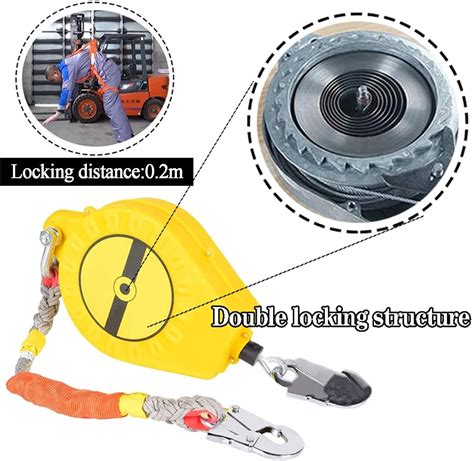 Buy Retractable self-retracting lifeline, fall arrest system with steel ...