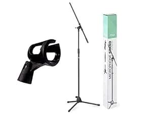 Stagg MIS-0822 BK Microphone Boom Stand, Black : Amazon.in: Musical ...