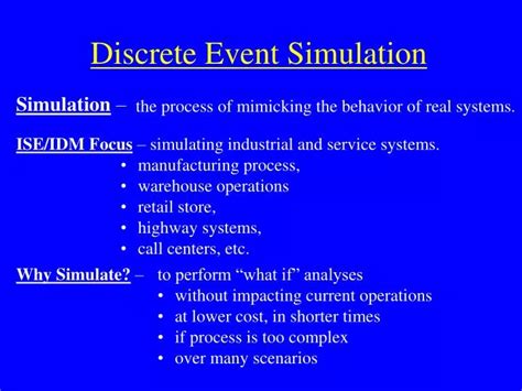 Discrete Event Simulation PPT 的图像结果