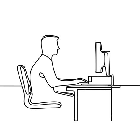 Man Using Computer Drawing 的图像结果