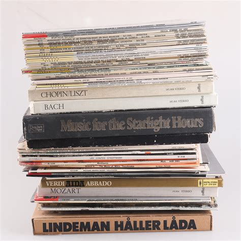 VINYLSKIVOR / BOXAR, 63 delar, Klassisk musik m.m. Samlarföremål ...