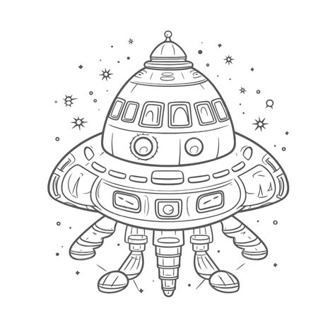 Image result for Alien Spaceship Coloring Pages