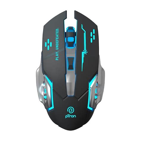 pTron Flick M2 Wireless Gaming Mouse w/RGB Lights, Precision Tracking ...