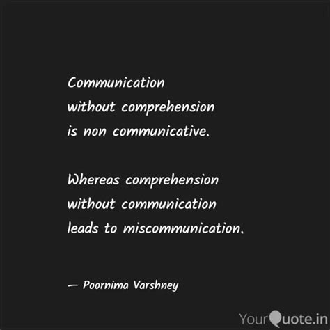 Communication without com... | Quotes & Writings by Poornima Varshney ...