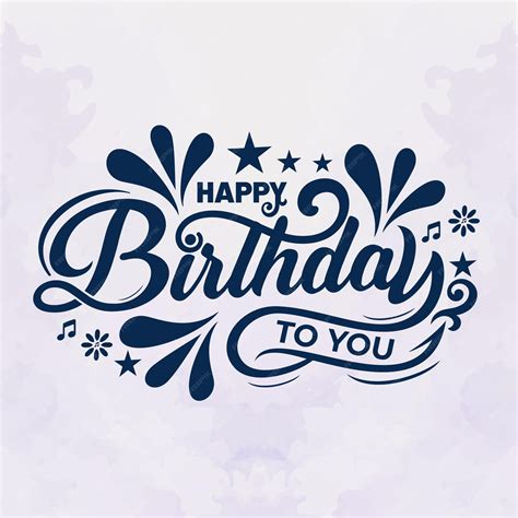 Premium Vector | Happy Birthday to you Lettering design