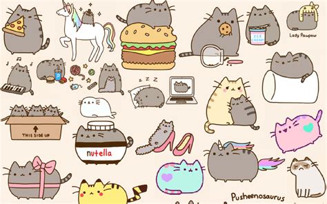 Download Soft and Adorable Pusheen the Cat Wallpaper | Wallpapers.com