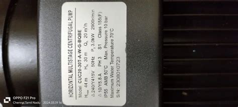 Dairy Pump Pharma Pump Ss Pump - Centrifugal pump CUC 20-30T LX BRAND ...