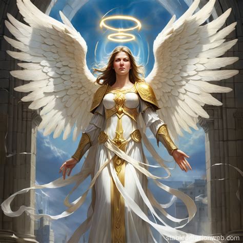 Fairy-Tale Angel Throws Shining Stars | Stable Diffusion Online
