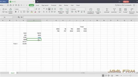 WPS Spreadsheet Tutorial 的图像结果