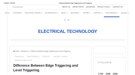 Difference Between Edge Triggering and Level Triggering in Digital ...