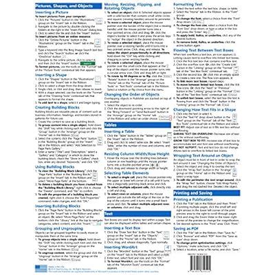 Buy Microsoft Publisher 2019 Introduction Quick Reference Training ...