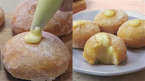 Cream filled donuts: soft and tasty in just a few steps!