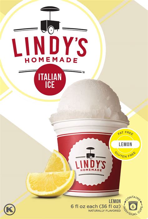 Lindys Italian Ice, Homemade, Lemon