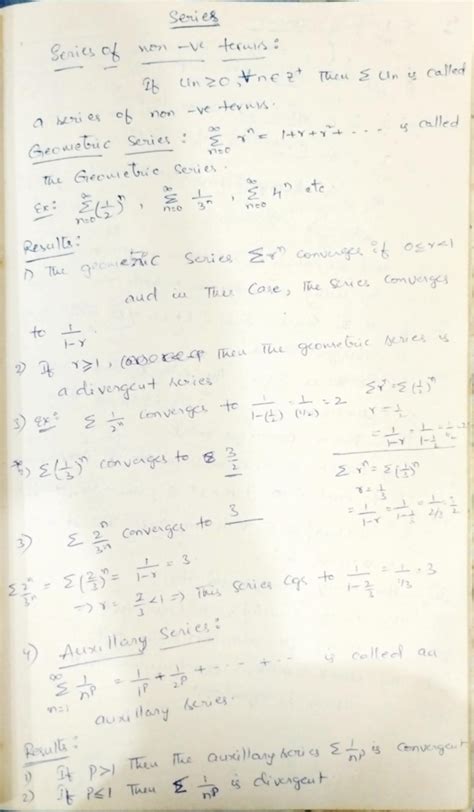 Series - Lecture notes - Mathematics I - Studocu