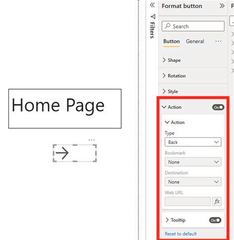 Image result for Using Buttons in Power Bi