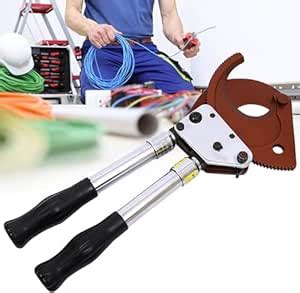 VENEKETY Ratchet Cable Cutter Tool, Heavy Duty Ratchet Wire Cutter for ...