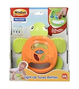 Winfun Light Up Tunes Turtle Rattles (Multicolor) : Amazon.in: Toys & Games