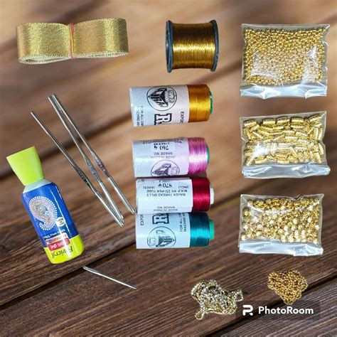Saree tassel, kuchu making basic kit total 16 material – kavitha ...