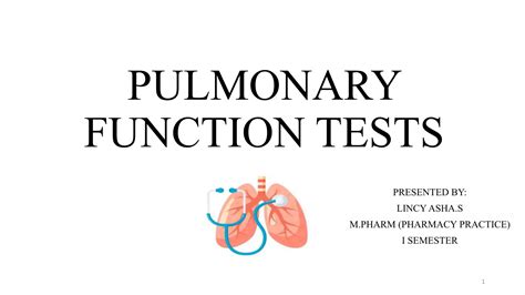 PULMONARY FUNCTION TESTS - LAB DATA INTERPRETATION | PPTX