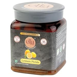Ella Foods Lemon Pickle (250g) With 40% Less Sodium, Nutritious Cold ...