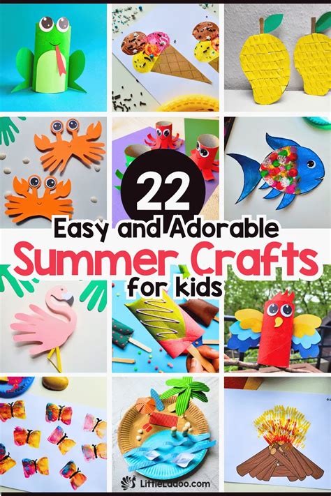 Summer Kids Crafts 的图像结果