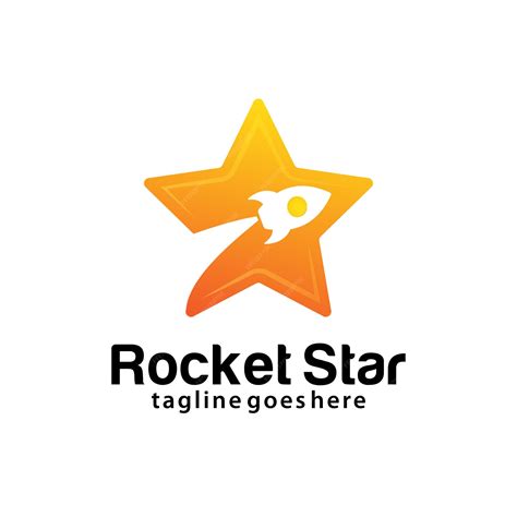 Premium Vector | Rocket Star logo design template