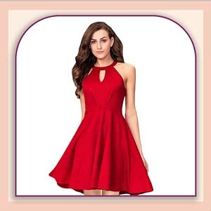 Buy ADDYVERO Round Neck Sleeveless Cotton Blend Solid Fit and Flare ...