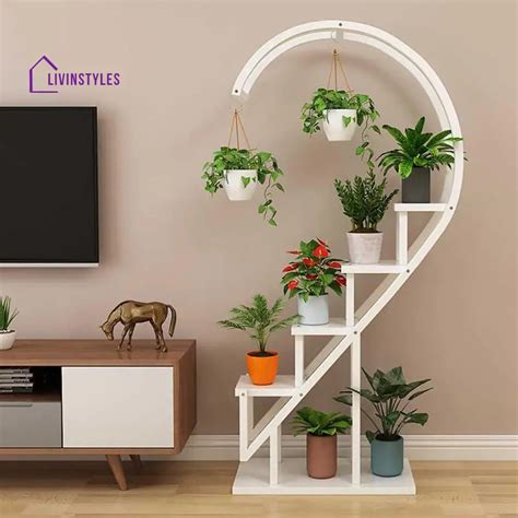 Abhishek Metal Heart Shape Plant Stand - Set of 2 – LivIn Styles