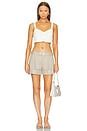Marissa Webb Monet Layered Crop Top in Portofino Stripe Bone Combo ...