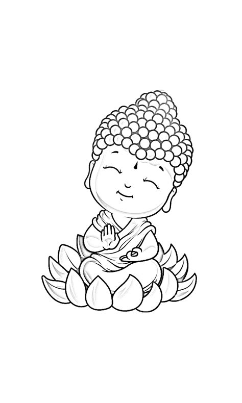 Simple Buddha Drawing