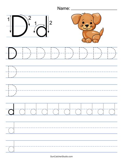 Tracing Alphabet Letters (Printable Handwriting Worksheets) - DIY ...