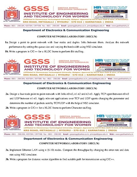 CN Lab Questions - 1a. Design a point to point network with four nodes ...