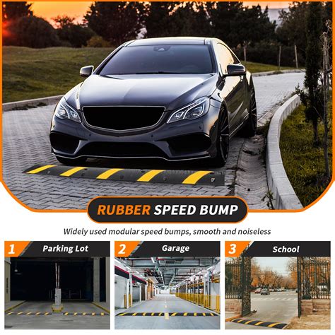 Snapklik.com : Speed Bump,84" Rubber Speed Bumps, 1 Pack 2 Channel ...