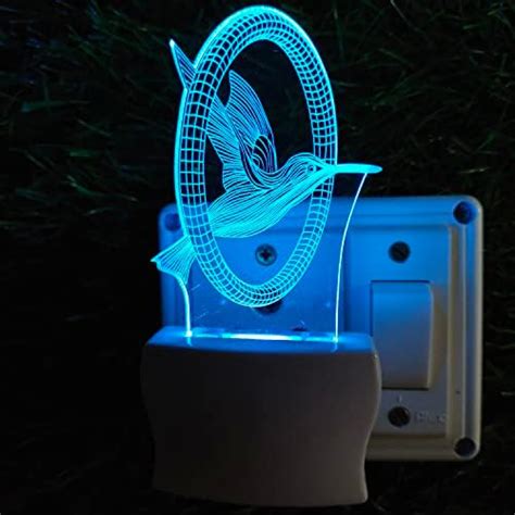 Buy UKANI Flying Bird 3D Optical Illusion Acrylic Night Lamp, 7 Colors ...